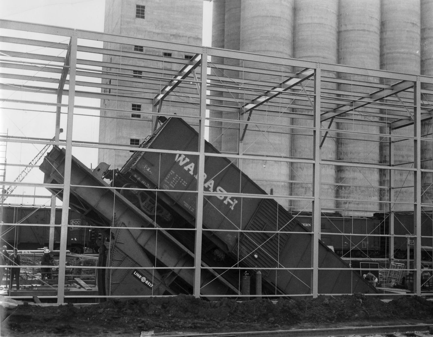 Staley grain car dumper 1951